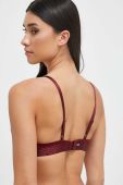 Бюстгальтер Tommy Hilfiger колір бордовий однотонний (3686179)