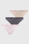 Стринги Tommy Hilfiger 3-pack колір бежевий (3577335)