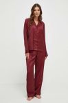 Піжама Tommy Hilfiger жіноча колір бордовий