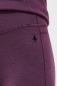 Функціональні легінси Smartwool Classic Thermal Merino колір фіолетовий