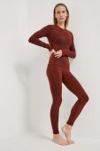 Функціональні легінси Smartwool Intraknit Active колір коричневий