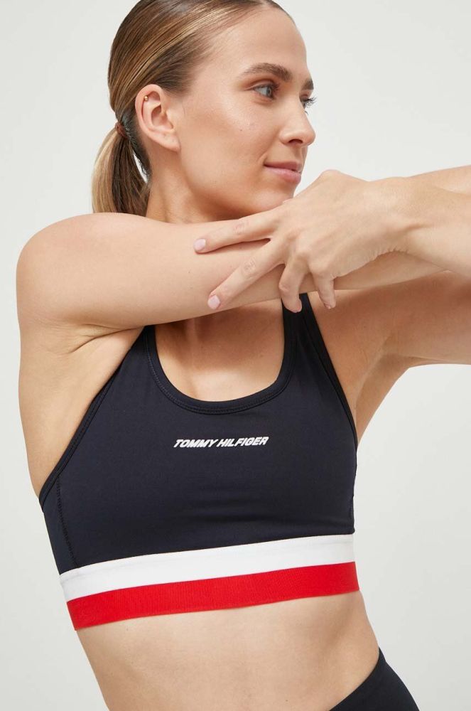 Бюстгальтер Tommy Hilfiger колір синій візерунок (3644607)
