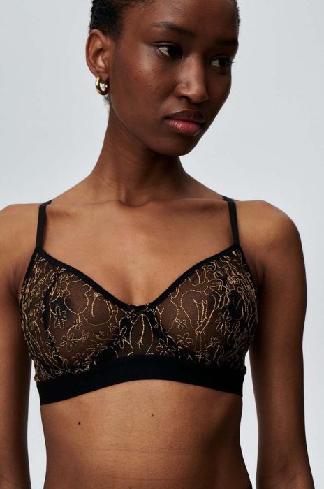 Бюстгальтер Undress Code Something Classy колір чорний візерунок