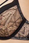 Бюстгальтер Chantelle X колір чорний мереживо візерунок (3624723)