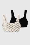 Дитячий бюстгальтер United Colors of Benetton 2-pack колір чорний