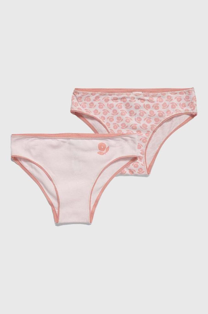 Дитячі труси United Colors of Benetton 2-pack колір рожевий (3413324)