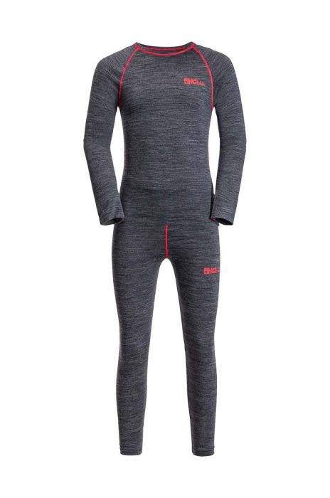 Дитяча функціональна білизна Jack Wolfskin MERINO BASELAER SET колір синій (3587271)