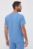 Піжама HUGO чоловіча з аплікацією колір блакитний