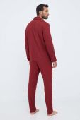 Піжама United Colors of Benetton чоловіча колір бордовий візерунок