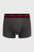 Боксери HUGO 3-pack чоловічі колір сірий (3485270)