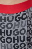 Бавовняна піжама HUGO колір сірий візерунок