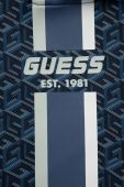Дитяча кофта Guess колір синій з капюшоном візерунок (3329707)