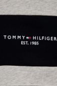 Дитяча бавовняна кофта Tommy Hilfiger колір сірий з капюшоном візерунок (3312828)