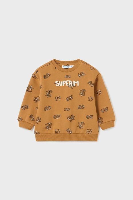 Кофта для немовлят Mayoral колір помаранчевий візерунок