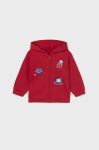 Кофта для немовлят Mayoral колір червоний з капюшоном з аплікацією (3418383)