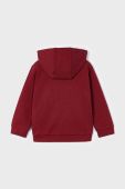 Дитяча кофта Mayoral колір червоний з капюшоном з принтом (3423573)