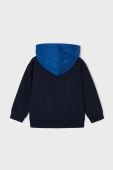 Дитяча кофта Mayoral колір синій з капюшоном з аплікацією (3423589)