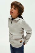 Дитяча кофта Mayoral колір бежевий з капюшоном однотонна (3465762)