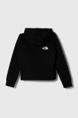 Дитяча кофта The North Face B TNF TECH F/Z HOODIE колір чорний з капюшоном однотонна