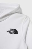 Дитяча бавовняна кофта The North Face B GRAPHIC HOODIE 1 колір білий з капюшоном з принтом