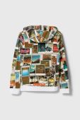 Дитяча бавовняна кофта Guess з капюшоном візерунок колір барвистий (3601020)