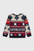Дитяча бавовняна кофта Guess візерунок колір блакитний (3527208)