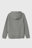 Дитяча кофта Pepe Jeans колір сірий з капюшоном з принтом