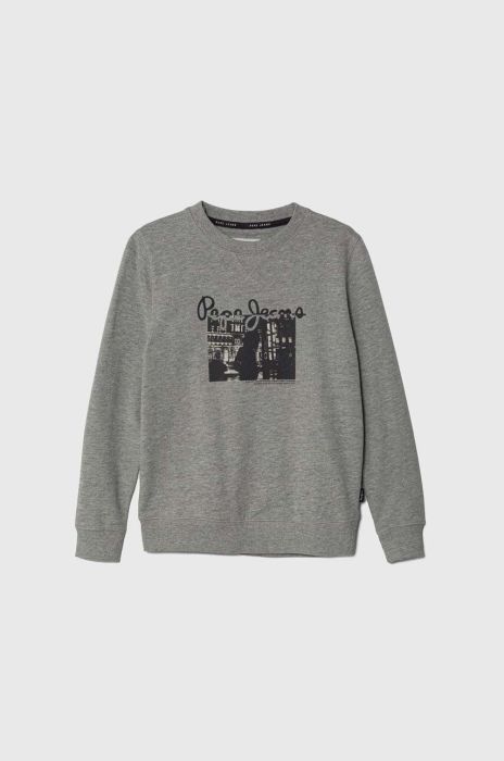 Дитяча кофта Pepe Jeans колір сірий з принтом (3601071)