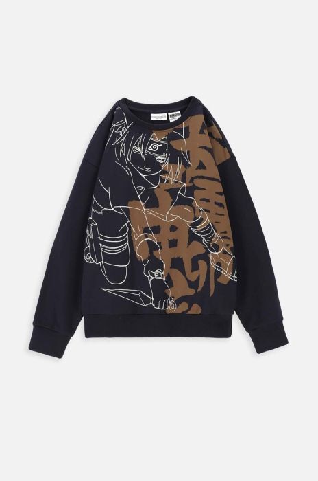 Дитяча кофта Coccodrillo колір синій з принтом