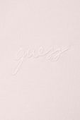 Кофта Guess жіноча колір рожевий з капюшоном меланж