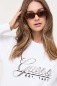 Кофта Guess жіноча колір білий з аплікацією (3329719)