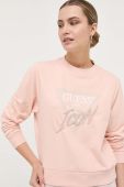 Кофта Guess жіноча колір рожевий з принтом (3312864)