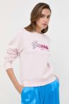 Кофта Guess жіноча колір рожевий з аплікацією (3309775)