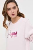 Кофта Guess жіноча колір рожевий з аплікацією (3309775)