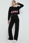 Кофта Guess жіноча колір чорний з принтом (3312880)
