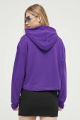 Кофта Tommy Jeans жіноча колір фіолетовий з капюшоном з принтом