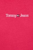 Кофта Tommy Jeans жіноча колір червоний з капюшоном з аплікацією (3374661)