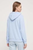 Кофта Tommy Jeans жіноча з капюшоном з аплікацією колір блакитний (3374653)