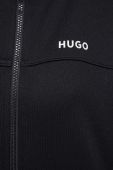 Кофта HUGO жіноча колір чорний з аплікацією (3566845)