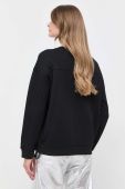 Бавовняна кофта Pinko жіноча колір чорний з аплікацією (3445218)