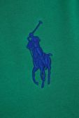 Кофта Polo Ralph Lauren жіноча колір зелений з капюшоном з аплікацією