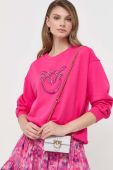 Бавовняна кофта Pinko жіноча колір рожевий з аплікацією