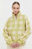 Кофта Billabong жіноча колір зелений візерунок