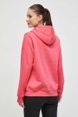 Кофта Columbia жіноча колір рожевий з капюшоном з принтом