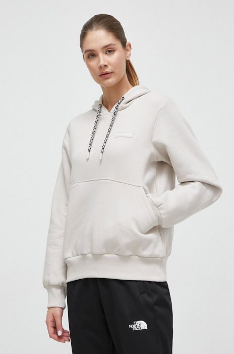 Кофта Columbia жіноча колір бежевий з капюшоном однотонна (3485357)