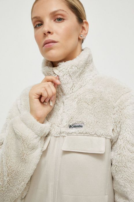 Кофта Columbia жіноча колір бежевий однотонна (3506435)