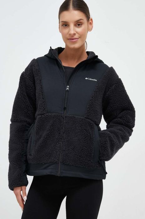 Куртка Columbia жіноча колір чорний перехідна