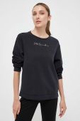 Кофта EA7 Emporio Armani жіноча колір чорний з принтом (3380928)