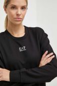 Кофта EA7 Emporio Armani жіноча колір чорний однотонна (3609127)