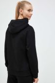 Кофта EA7 Emporio Armani жіноча колір чорний з капюшоном з принтом (3332615)